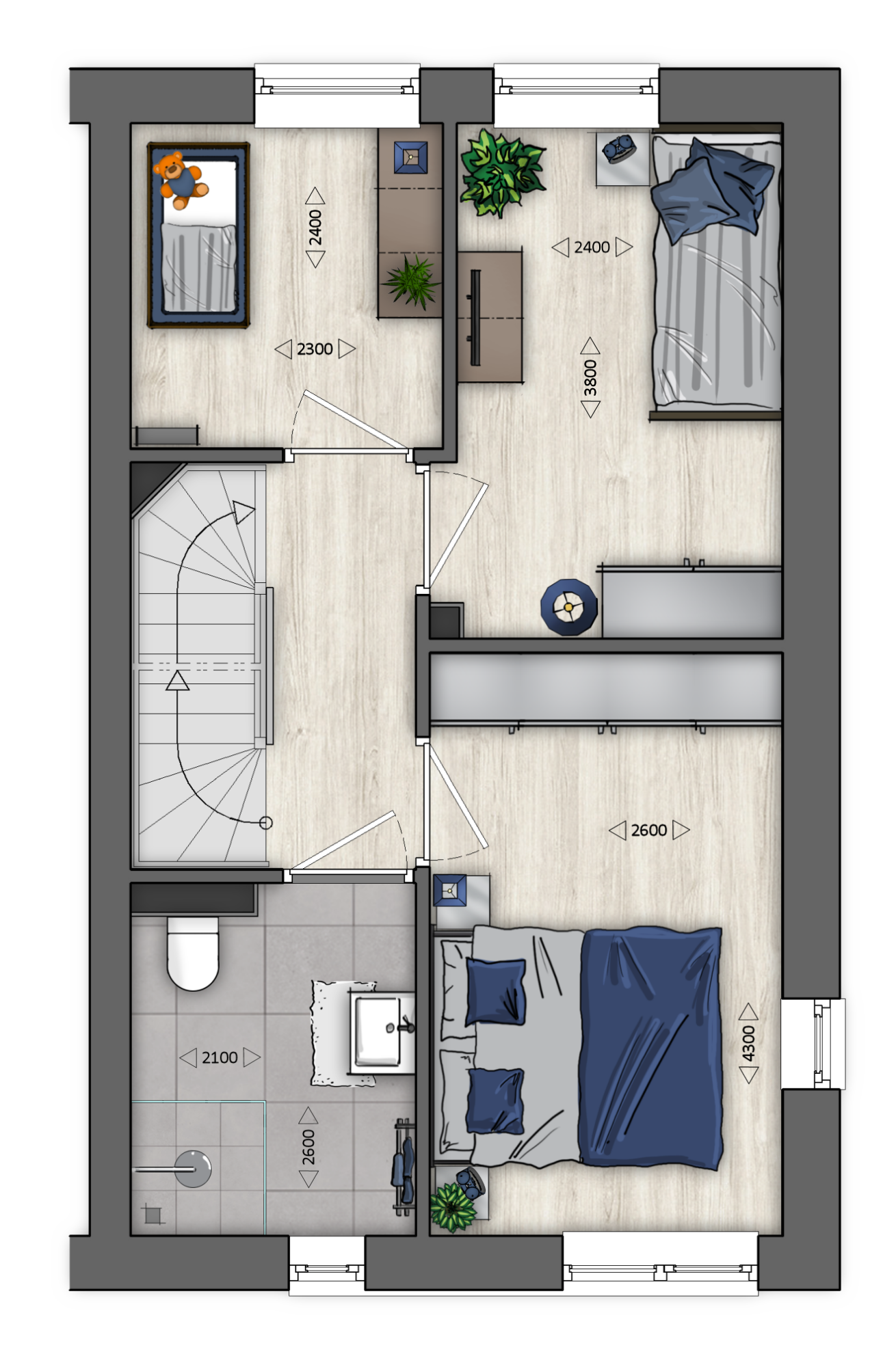 Hoekwoning 04 plattegrond