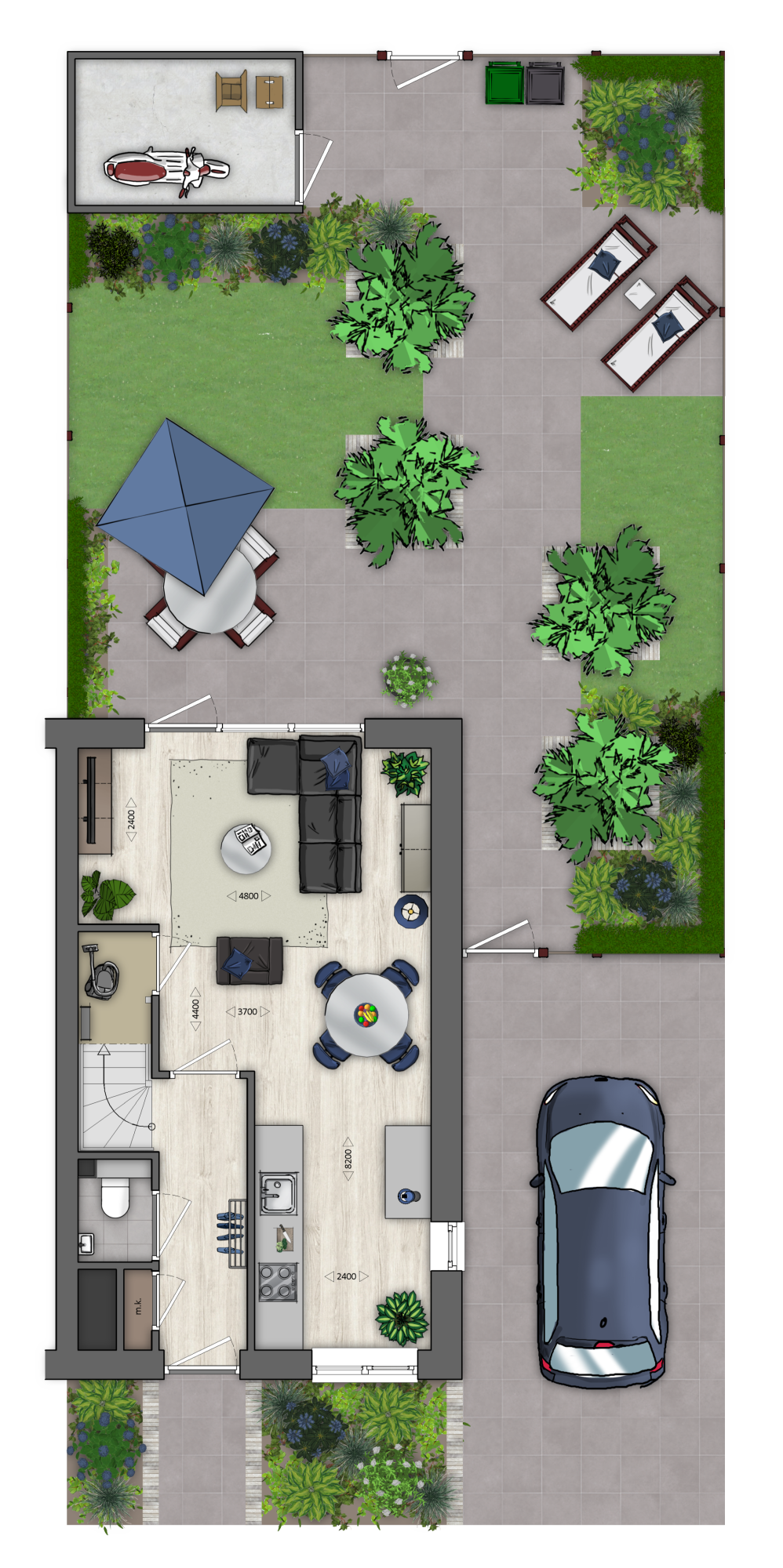 Hoekwoning 04 plattegrond